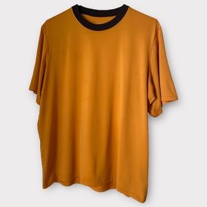 Yellow Patagonia Capilene Tee in Size Large